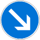 StVO, Verkehrszeichen Nr. 222: rechts vorbei