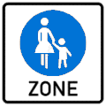 StVO, Verkehrszeichen Nr. 242.1: Beginn eines Fußgängerzone