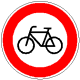 StVO, Verkehrszeichen Nr. 254: Verbot für Radverkehr