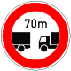 StVO, Verkehrszeichen Nr. 273: Verbot des Unterschreitens des angegebenen Mindestabstandes