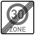 StVO, Verkehrszeichen Nr. 274.2: Ende einer Tempo 30-Zone