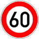 StVO, Verkehrszeichen Nr. 274: Zulässige Höchstgeschwindigkeit