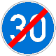 StVO, Verkehrszeichen Nr. 279: Ende der vorgeschriebenen Mindestgeschwindigkeit