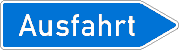 StVO, Verkehrszeichen Nr. 333: Ausfahrt von der Autobahn