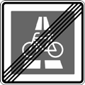 StVO, Verkehrszeichen Nr. 350.2: Ende des Radschnellwegs