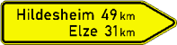 StVO, Verkehrszeichen Nr. 418: Pfeilwegweiser