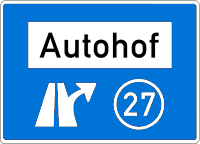 StVO, Verkehrszeichen Nr. 448.1: Ankündigungstafel